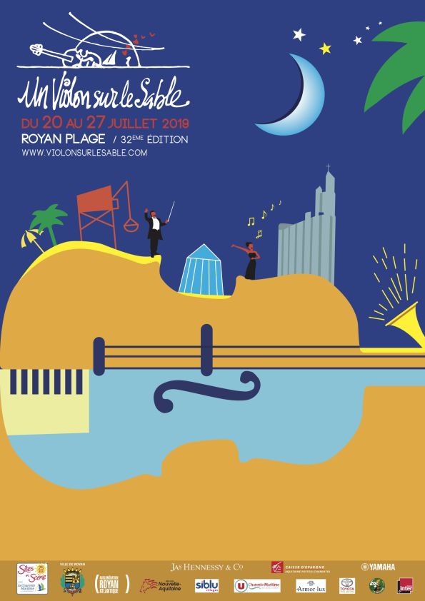 Affiche violon sur le sable 2019