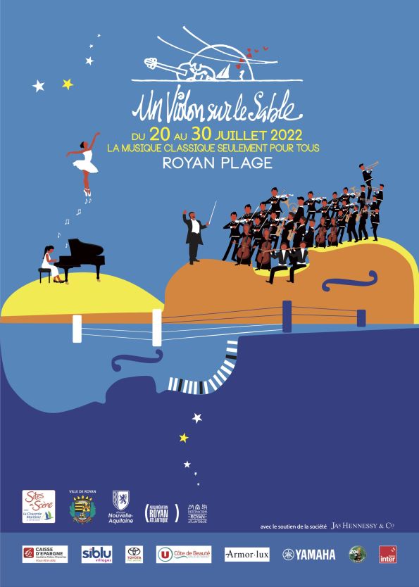 Affiche violon sur le sable 2022